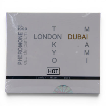 Desire Cities – Feromoniparfyymi Discovery Set naisille – HOT Pheromone Perfume Tester-Box LMTD Women 4x5 ml
